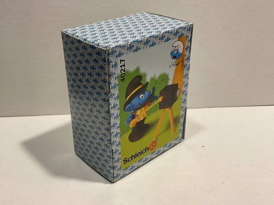 Schlümpfe Schleich Figur Super Schlumpf 40217 4.0217 Schlumpf als Fotograf ovp - Bild 2 von 3