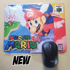 Super Mario 64 mousepad 8x10 inches Nintendo 64 N64 classic retro gaming gift