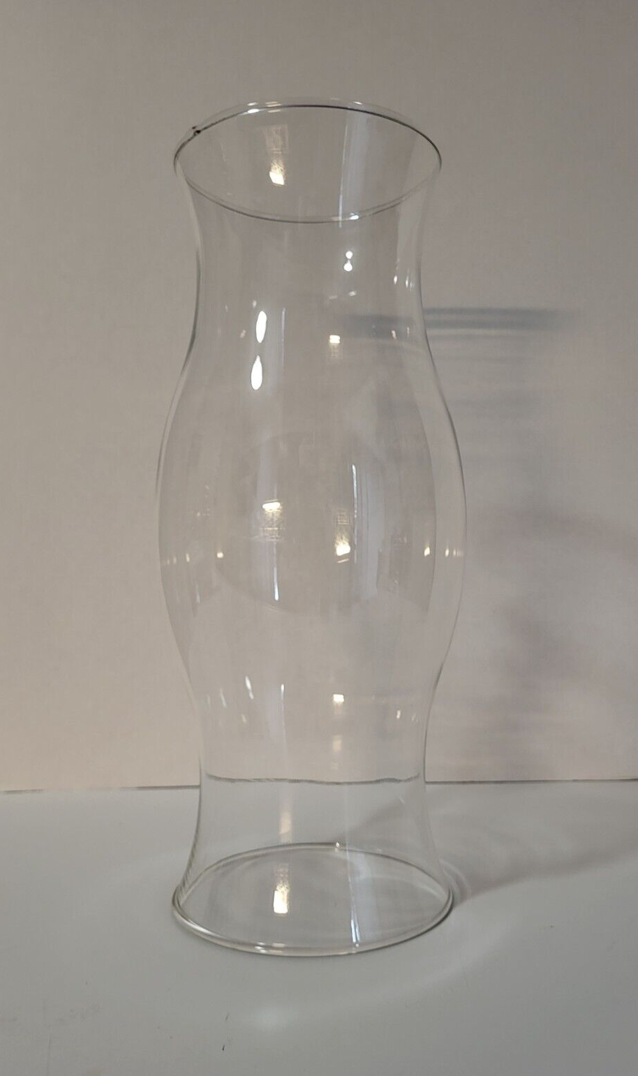 Large Clear Glass Hurricane Chimney Shade Candle Cover Colonial Style