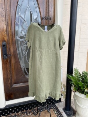 martini olive green dress Martini Bridesmaid Dress Matte Satin Size Small