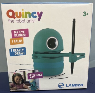 Landzo Quincy The Robot Artist Educational Toy Kids Learn to Draw Math Spelling