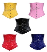 PVC Steel Boned Underbust Corset Women's Waist Training Heavy Duty Corset 4201-P