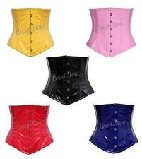PVC Steel Boned Underbust Corset Women's Waist Training Heavy Duty Corset 4201-P
