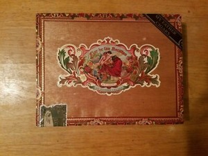 My Father Cigars Flor de Ias Antillas Empty Wooden Cigar Box Collectible