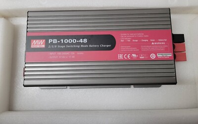 ① MEAN WELL製 PB-1000-48 バッテリー充電器 MEAN WELL PB-1000-48 Intelligent Battery Charger AC DC 57.6V 1000W