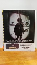 JIMI HENDRIX MARSHALL GUITAR AMPLIFIERS PRINT AD 11 X 8.5 006095
