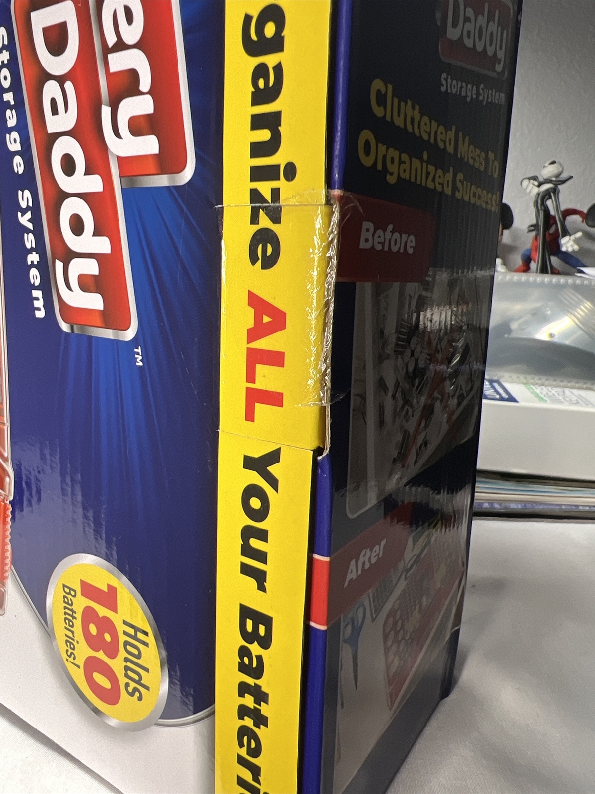 Ontel Battery Daddy Deluxe Battery Organizer Storage Case with Tester