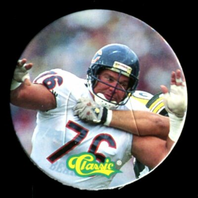 1993 Classic NFL Football Pogs TONX #84 STEVE MCMICHAEL CHICAGO BEARS HOF