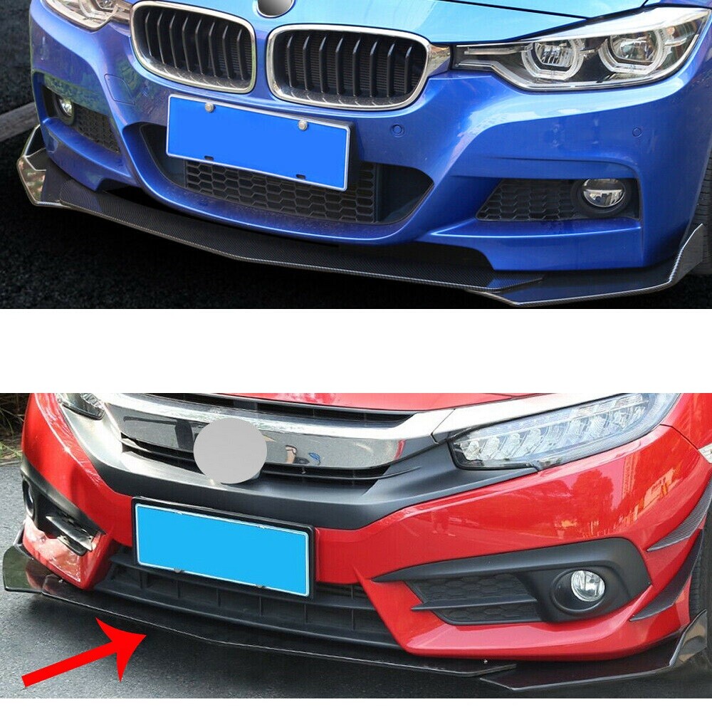 For Carbon Paint Front Spoiler Splitter Mazda 6 / Combi Flaps Diffuser Li