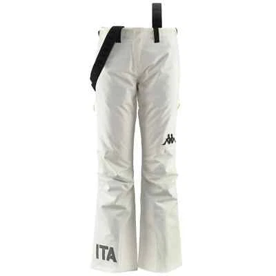 PANTALONE DONNA KAPPA 6CENTO 665 ITA WHITE COCONUT 371J5BW A02 NEVE SCI MILK