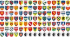 95x sticker patch 4x5cm stickers department France 1 of each different