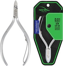Nghia Stainless Steel Cuticle Nippers Single Spring D-01 Jaw 14 or 16 