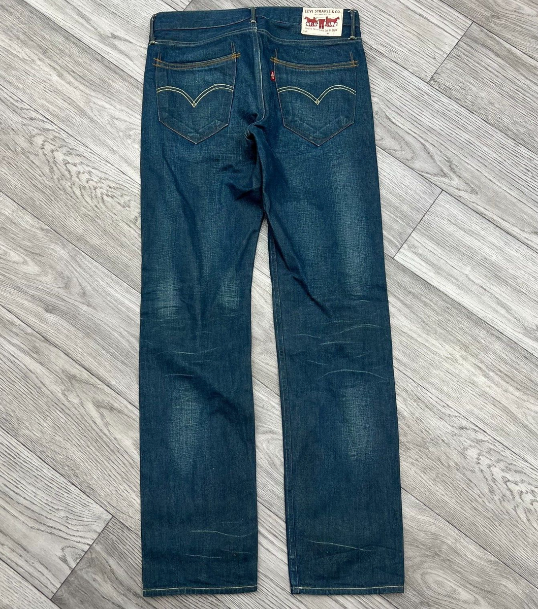 パンツ 2000s Levi's 504 Crushed Denim Pants Levi's 504 Straight Mens Size 29 x 32 Zipper Waist Pocket Denim