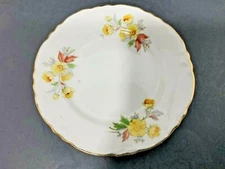 Homer Laughlin Republic Fine China Ironstone B&B Plate Yellow Orange Flowers