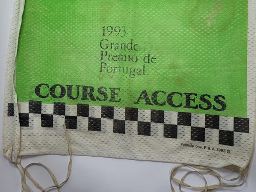 RARE F1 WORLD CHAMPIONSHIP PORTUGAL 1993 Grand Prix Estoril COURSE ACCESS Vest - Picture 4 of 4