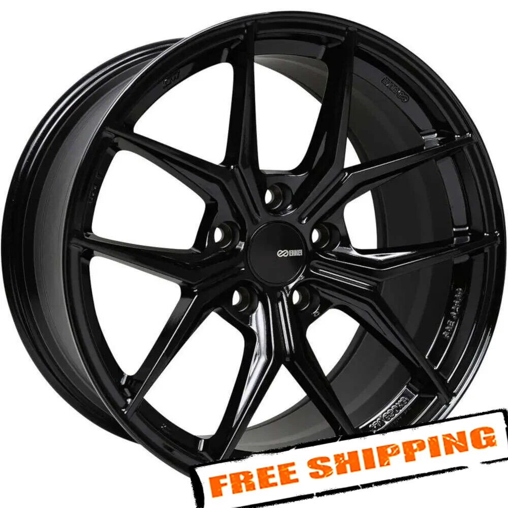 Enkei 529-880-4445BK 18x8 TSR-X Gloss Black Wheel | eBay