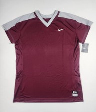 NIKE Womens Vapor Stock Softball S/S Jersey Shirt  Maroon 2XL  707183 668 NWT