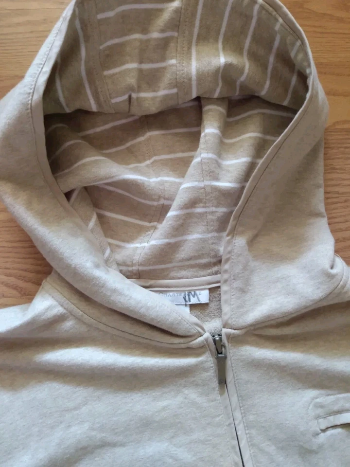 Charter Club куртка с капюшоном свитер женщин большой полный молнии с капюшоном желтовато-коричневый/бежевый  - Изображение 2 из 3