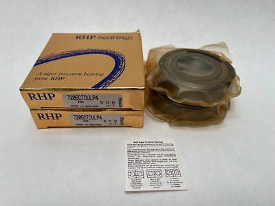 RHP 7206CTDULP4 Angular Bearing 30x62x16 mm 7206-C-T-DUL-P4 England 2 Pcs