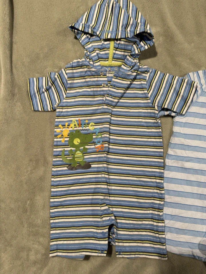 Usado en Excelente Condición Juego De 3 Frijoles Saltadores Y2K 2000 Vintage 100% Algodón Bebé Niño 24 Meses Mameluco Foto 4 de 4