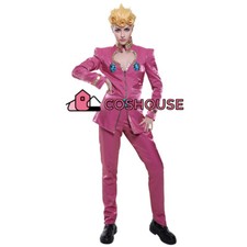 Men's Giorno Giobana Cosplay Costume Golden Wind Jacket Pants Outfit