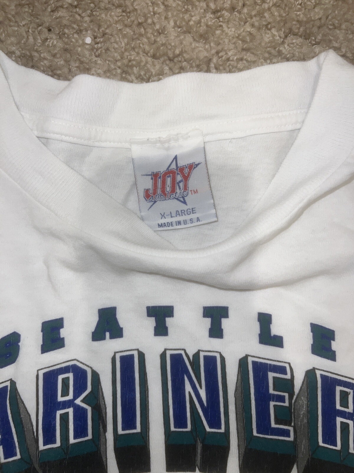 FILA T shirt vintage Seattle Mariners Row 1997 made in USA Griffey Buhner Martinez XL