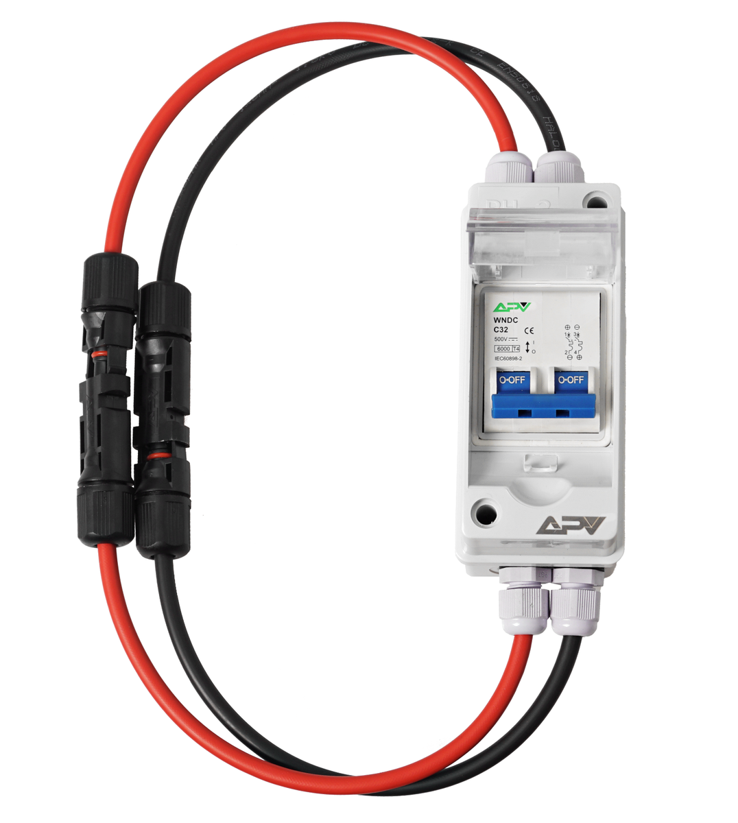 Jadeshay DC Trennschalter 63A 1000V Für PV Anlagen - Photovoltaik Sicherungsautomat Wasserdicht