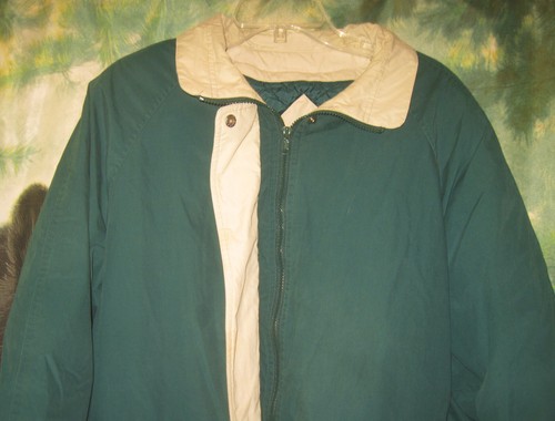 LONDON FOG Green Zip & Snap Quilted Lining Jacket Coat XL - Picture 6 of 9