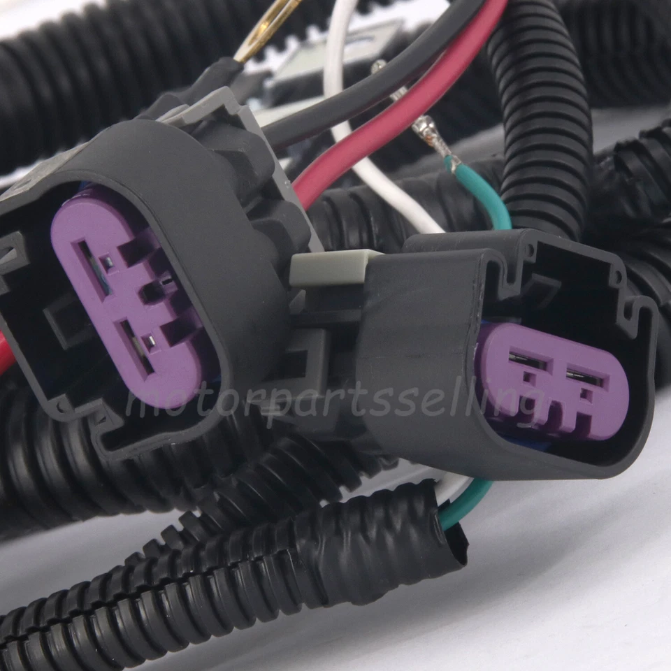 Arnés de cables de actualización de ventilador eléctrico doble para Silverado Sierra Denali Tahoe 99-2006 Foto 2 de 4