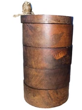 Pottery Barn Alfresco Solid Wood Spice Tower Kitchen Herb Storage Stovetop