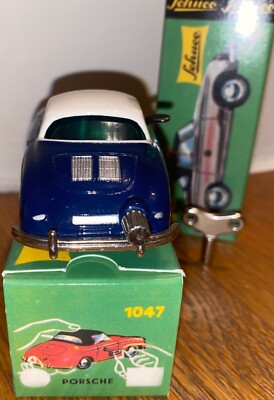 ミニカー 1949 ySchuco micro racer Porsche 356A SCHUCO clockwork Micro Racer Porsche 356 blue + white top