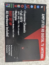 Amplified HD Digital TV Antenna - Support 4K 1080p and All Older TV's - Indoor