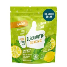 FlavCity Lemon Lime Electrolytes Powder Packets - 28 Hydration Packets - No A...