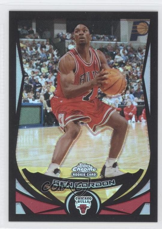 2004-05 Topps Chrome Black Refractor 436/500 Ben Gordon #168 Rookie RC gp3