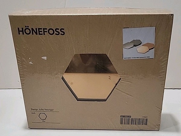 Espejos hexagonales de latón cromado Julia Treutiger 19661 IKEA Honefoss 10 piezas NUEVO