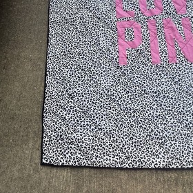 PINK Victoria&rsquo;s Secret Full/Queen Cheetah Leopard Quilt Love 100% Cotton