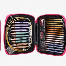 Set of 13 Circular Knitting Needles with Storage
