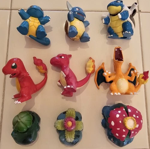 Lot 9 Vintage Tomy Pokemon Squirtle Blastoise Charizard Venusaur Charmander
