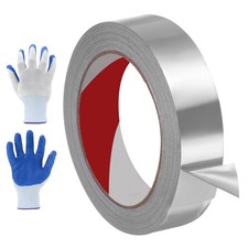 1 Pcs 98 ft x 1.2 Inch x 2.4mil Aluminum Foil Tape for Air Ductwork, Dryer Vent