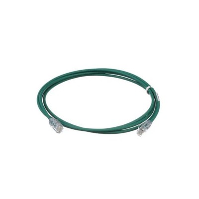 15 ft Panduit UTP28X15GR 28 AWG Copper Cat 6A UTP Patch Cord Green
