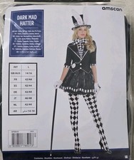 Amscan Dark Mad Hatter Kostüm Für Damen 