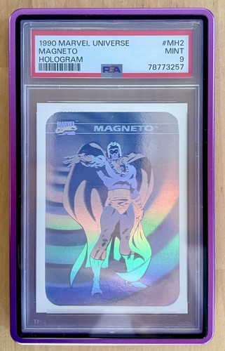 1990 Impel Marvel Universe Rookie Magneto Hologram PSA 9 RARE Centered