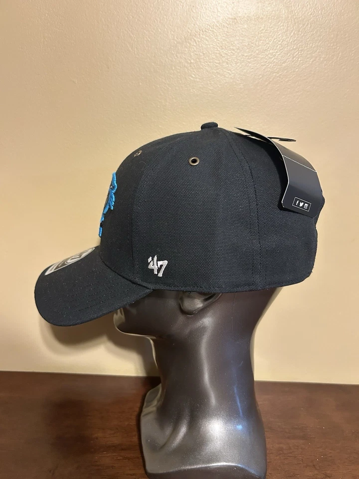 Carolina Panthers Carhartt x 47 MVP Sombrero Pato Tela Negro OSFM NUEVA MUESTRA Foto 2 de 4