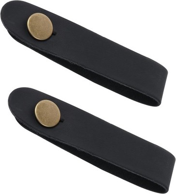 Premium Leder Gitarrengurte mit Metallschnallen - 2 Stück Set