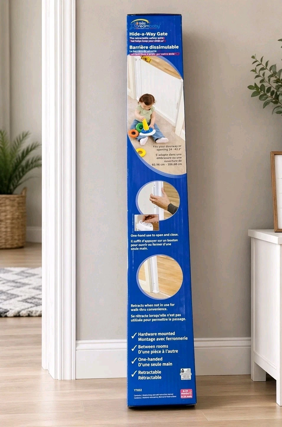 The First Years Hide-A-Way Gate Retractable Walk Through 24-42"
Opens in a new window or tab