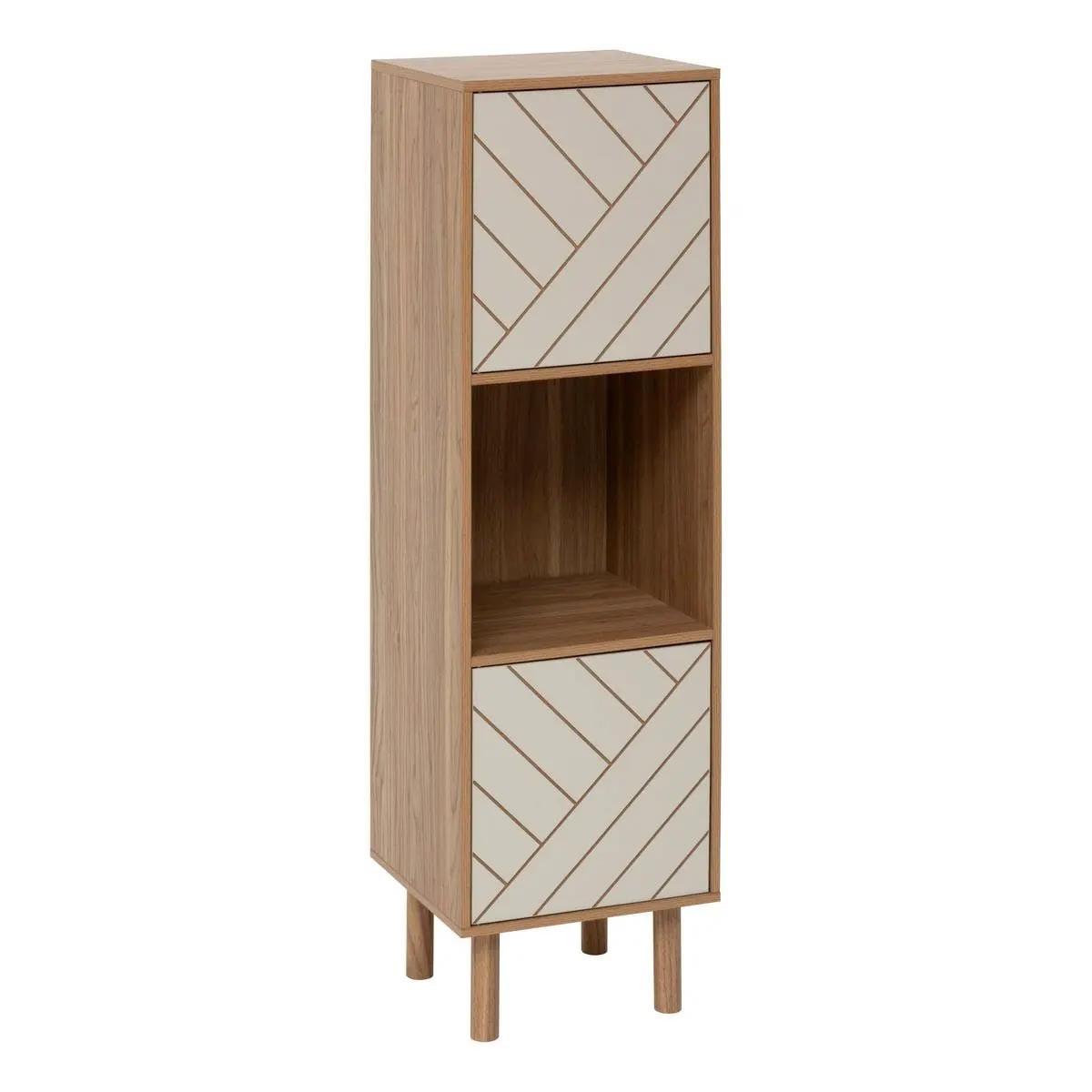 Étagère 3 cases Mix'n'Match 115cm marron pour ranger vos livres sans encombrer