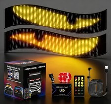 Programmable LED Sign Bluetooth Scrolling Display Car Store Window 2-Pack. NEW