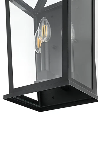 Elegant Lighting Richmond 7" Outdoor Pendant In Black - Picture 6 of 8