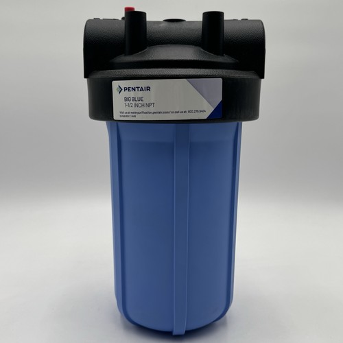 Pentair Pentek Big Blue Filtergehäuse – 25,4 Cm, 1 1/2 Zoll NPT, HFPP-Kappe, Für High-Flow & Sedimentfilter