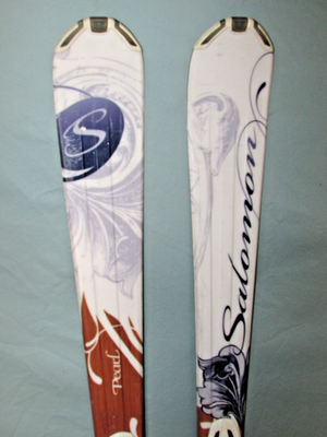 Salomon PEARL women's All Mtn skis 158cm with Salomon L39